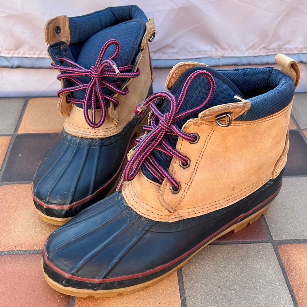 Lands end golashes booties waterproof outdoor work rain boots